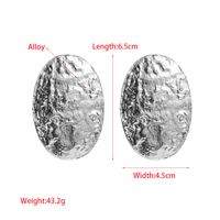 1 Pair Elegant Luxurious Oval Plating Alloy Gold Plated Silver Plated Ear Studs main image 2