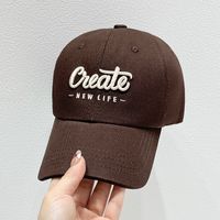 Unisex Vacation Letter Embroidery Curved Eaves Baseball Cap main image 2