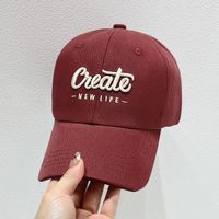 Unisex Vacation Letter Embroidery Curved Eaves Baseball Cap sku image 1