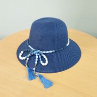 Women's Hawaiian Solid Color Bow Knot Bowknot Wide Eaves Bucket Hat main image 4