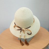 Women's Hawaiian Solid Color Bow Knot Bowknot Wide Eaves Bucket Hat main image 7