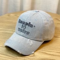 Unisex Hip-Hop Letter Embroidery Curved Eaves Baseball Cap sku image 3