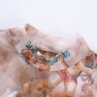 Women's Blouses Sexy Tropical Floral Chiffon High Elastic Crop Tops main image 3