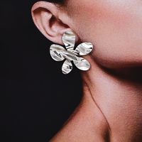 1 Pair IG Style Simple Style Flower Alloy Ear Studs main image 3