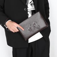 Women's Animal Pu Leather Zipper Clutch Bag sku image 2
