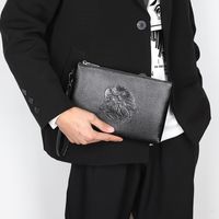 Men's Flamingo Pu Leather Zipper Clutch Bag main image 4