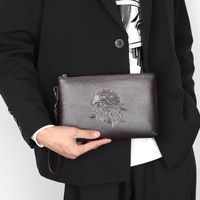 Men's Flamingo Pu Leather Zipper Clutch Bag main image 6