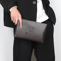 Men's Animal Pu Leather Zipper Clutch Bag sku image 1