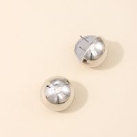 1 Pair IG Style Simple Style Round Flower Plating Alloy Ear Studs main image 4