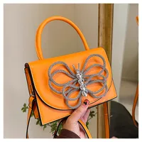 Women's Small Pu Leather Bow Knot Streetwear Magnetic Buckle Handbag sku image 5