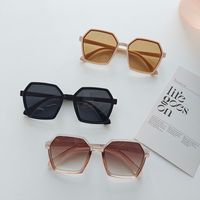 Vacation Solid Color Pc Resin Polygon Full Frame Women's Sunglasses main image 5