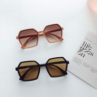 Vacation Solid Color Pc Resin Polygon Full Frame Women's Sunglasses main image 1