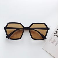 Vacation Solid Color Pc Resin Polygon Full Frame Women's Sunglasses sku image 1