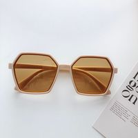 Vacation Solid Color Pc Resin Polygon Full Frame Women's Sunglasses sku image 3