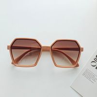 Vacation Solid Color Pc Resin Polygon Full Frame Women's Sunglasses sku image 4