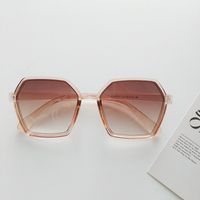 Vacation Solid Color Pc Resin Polygon Full Frame Women's Sunglasses sku image 5
