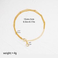 Copper White Gold Plated Gold Plated Simple Style Round Plating Bracelets main image 2