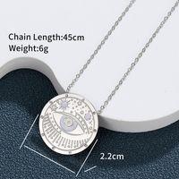 304 Stainless Steel 18K Gold Plated Raw Steel XUPING Simple Style Inlay Sun Moon Artificial Gemstones Pendant Necklace main image 6