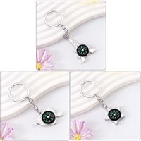 Simple Style Compass Star Heart Shape Alloy Plating Bag Pendant Keychain main image 4