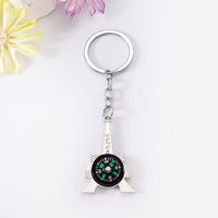 Simple Style Compass Star Heart Shape Alloy Plating Bag Pendant Keychain sku image 2