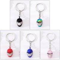 Simple Style Helmet Alloy Plating Bag Pendant Keychain main image 3