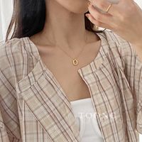 Copper Silver Plated Simple Style Geometric Rectangle Pendant Necklace sku image 24