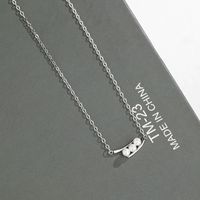 Sterling Silber Einfacher Stil Geometrisch Überzug Halskette Mit Anhänger main image 2