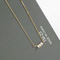 Sterling Silver Simple Style Geometric Plating Pendant Necklace sku image 2