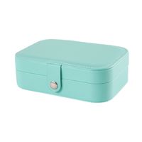 Elegant Solid Color Pu Leather Jewelry Boxes sku image 3