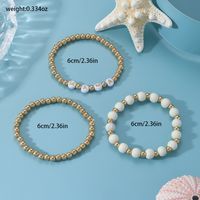 MAMA Simple Style Letter CCB Plastic Wood Beaded Mother'S Day Women's Bracelets main image 2
