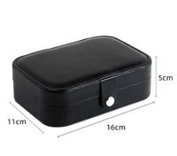 Elegant Solid Color Pu Leather Jewelry Boxes sku image 4