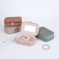 Retro Solid Color Cloth Jewelry Boxes main image 6