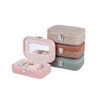 Retro Solid Color Cloth Jewelry Boxes main image 2