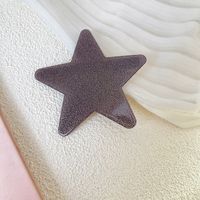 Women's Sweet Star Plaid Gradient Color Plastic Handmade Hair Claws sku image 2