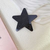 Women's Sweet Star Plaid Gradient Color Plastic Handmade Hair Claws sku image 6