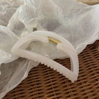 Women's Sweet Solid Color PC Handmade Hair Claws sku image 2