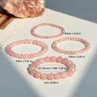 Fairy Style Simple Style Round Natural Stone Bracelets In Bulk main image 2