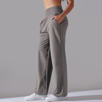Simple Style Solid Color Active Bottoms Nylon Cotton Blend Casual Pants Activewear main image 2