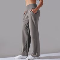 Style Simple Couleur Unie Actif Bas Nylon Mélange De Coton Pantalons Décontractés Activewear main image 2