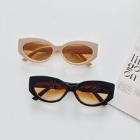 Y2K Solid Color Pc Resin Oval Frame Full Frame Women's Sunglasses main image 1