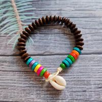Ethnic Style Bohemian Geometric Wooden Beads Beaded Unisex Bracelets 1 Piece sku image 3