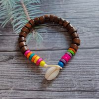 Ethnic Style Bohemian Geometric Wooden Beads Beaded Unisex Bracelets 1 Piece sku image 6