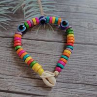 Ethnic Style Bohemian Geometric Wooden Beads Beaded Unisex Bracelets 1 Piece sku image 7
