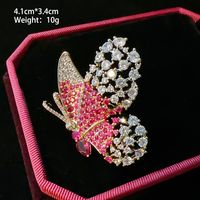 Elegant Flower Butterfly Snowflake Copper Plating Women's Brooches main image 5