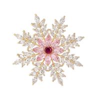Elegant Flower Butterfly Snowflake Copper Plating Women's Brooches main image 2