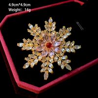 Elegant Flower Butterfly Snowflake Copper Plating Women's Brooches sku image 2