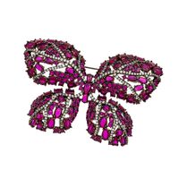 Classical Leaf Flower Butterfly Copper Plating Women's Brooches main image 2
