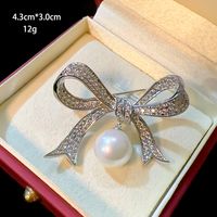Elegant Bow Knot Snowflake Bowtie Copper Plating Women's Brooches sku image 2