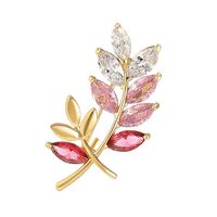 Sweet Water Droplets Snowflake Grain Copper Plating Women's Brooches main image 2