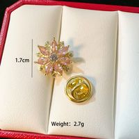 Sweet Flower Bow Knot Fish Bone Copper Plating Women's Brooches sku image 12